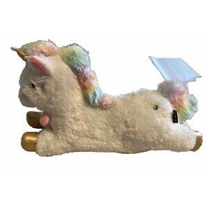 FAO Schwarz Plush White Unicorn LED Lights Up Fairytale Magical 2018 Video